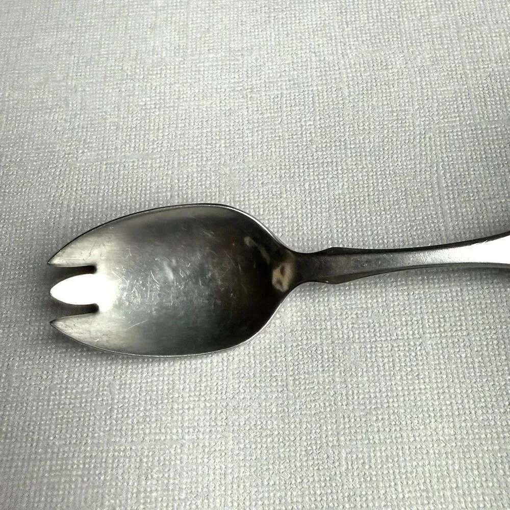 VTG Community Stainless engraved JENNA Baby Spoon Spork 5-in